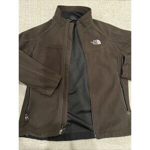The North Face Jacket Women’s Med Chocolate Brown Lined Fleece Windwall Hiking